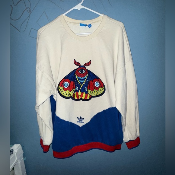 Adidas Moth Crewneck Sweatshirt - Picture 1 of 6